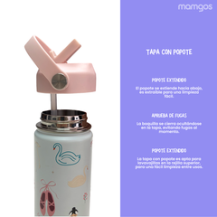 Termo Mamgos Ballet para Niños de Acero inoxidable 530 ml