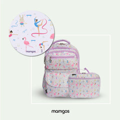 Kits de Mochilas Escolares Gimnasia Mamgos Niñas 2 Piezas