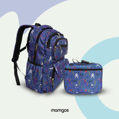 Kits de Mochilas Escolares Futbol Mamgos para Niños 2 piezas