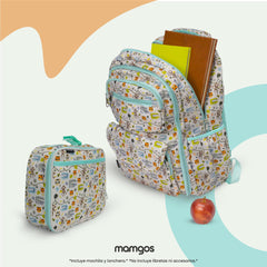 Kits de Mochilas Escolares Selva Mamgos para Niños 2 piezas