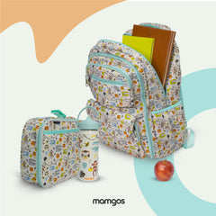 Kits de Mochilas Escolares Selva Mamgos para Niños 3 Piezas
