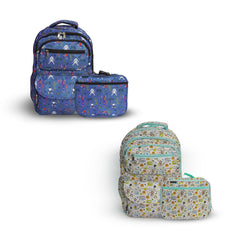 Kits de Mochilas Escolares Futbol Mamgos para Niños 2 piezas