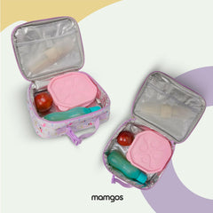 Lonchera escolar Gimnasia Mamgos para Niñas lila 1 pieza