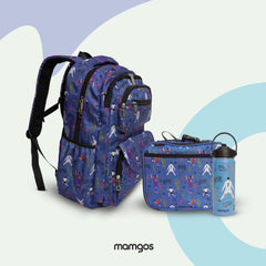 Kits de Mochilas Escolares Futbol Mamgos para Niños 3 Piezas