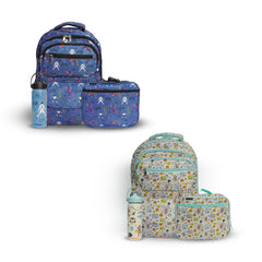 Kits de Mochilas Escolares Futbol Mamgos para Niños 3 Piezas