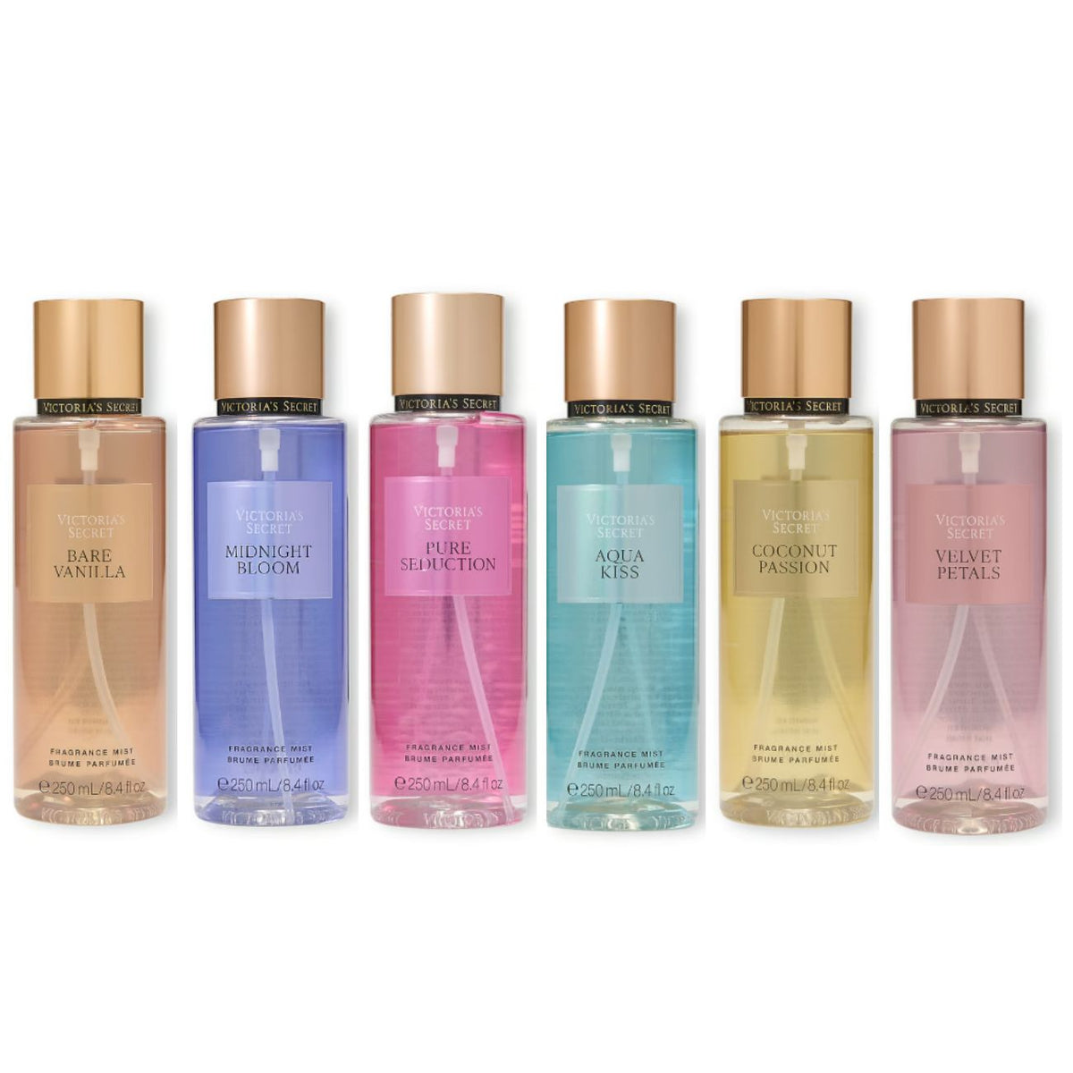 Set Paquete 6 Piezas Victoria's Secret Crema O Body Locion