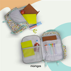 Mochila Escolar Selva Mamgos para Niños color verde 1 pieza