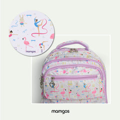 Mochila Escolar Gimnasia Mamgos para Niñas lila 1 pieza