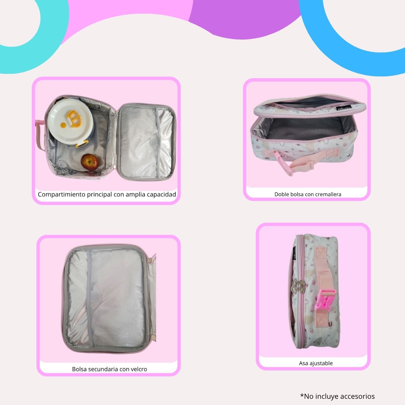 Kits de Mochilas Escolares Ballet Mamgos para niñas 2 Piezas