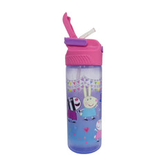 Botella con popote Peppa Pig para Niñas Plástico 600 ml