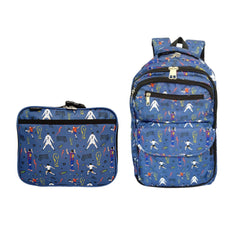 Kits de Mochilas Escolares Futbol Mamgos para Niños 2 piezas