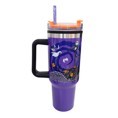 Termo con popote El extraño mundo de Jack plástico 1.2 L