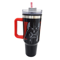 Termo con popote Star Wars Darth Vader Acero inoxidable 1.2L