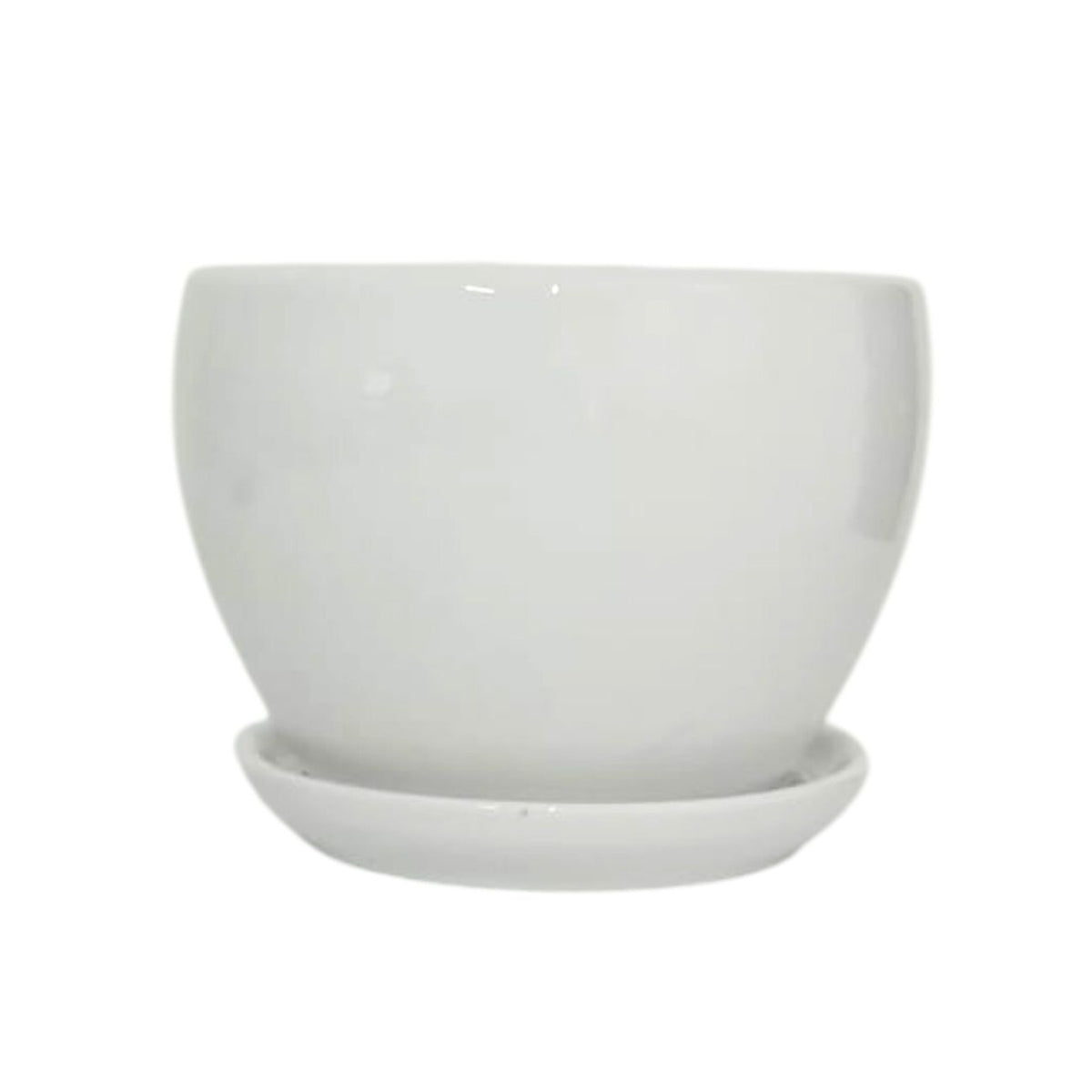 Maceta color blanca de Porcelana 1 pieza