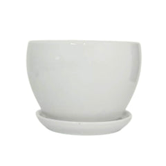 Maceta color blanca de Porcelana 1 pieza