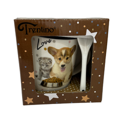 Taza De Porcelana Con Cuchara De Perro