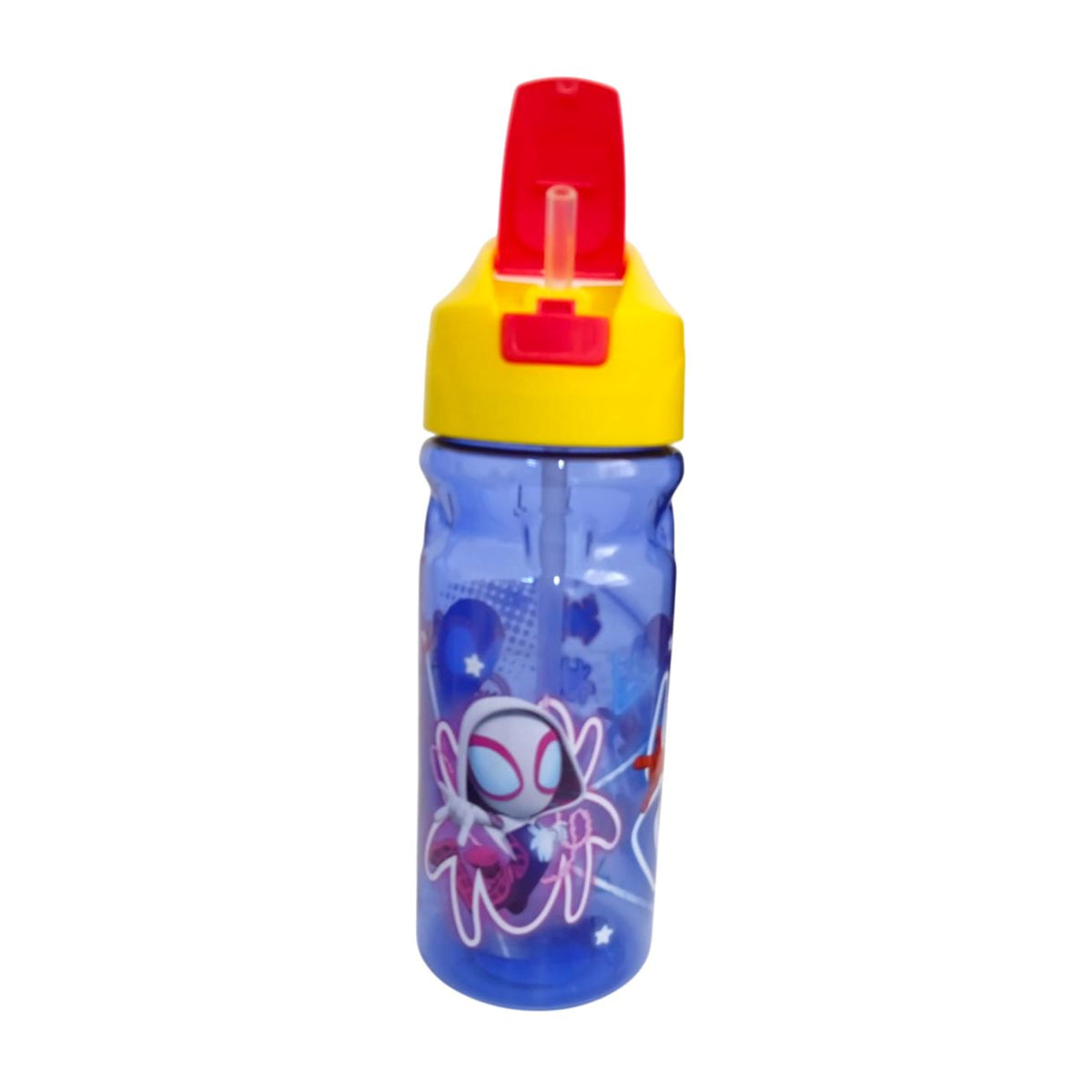 Botella con popote Spidey y sus amigos Niños Plástico 600 ml
