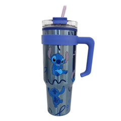 Termo Stitch color azul metálico de Acero inoxidable 1.2 L