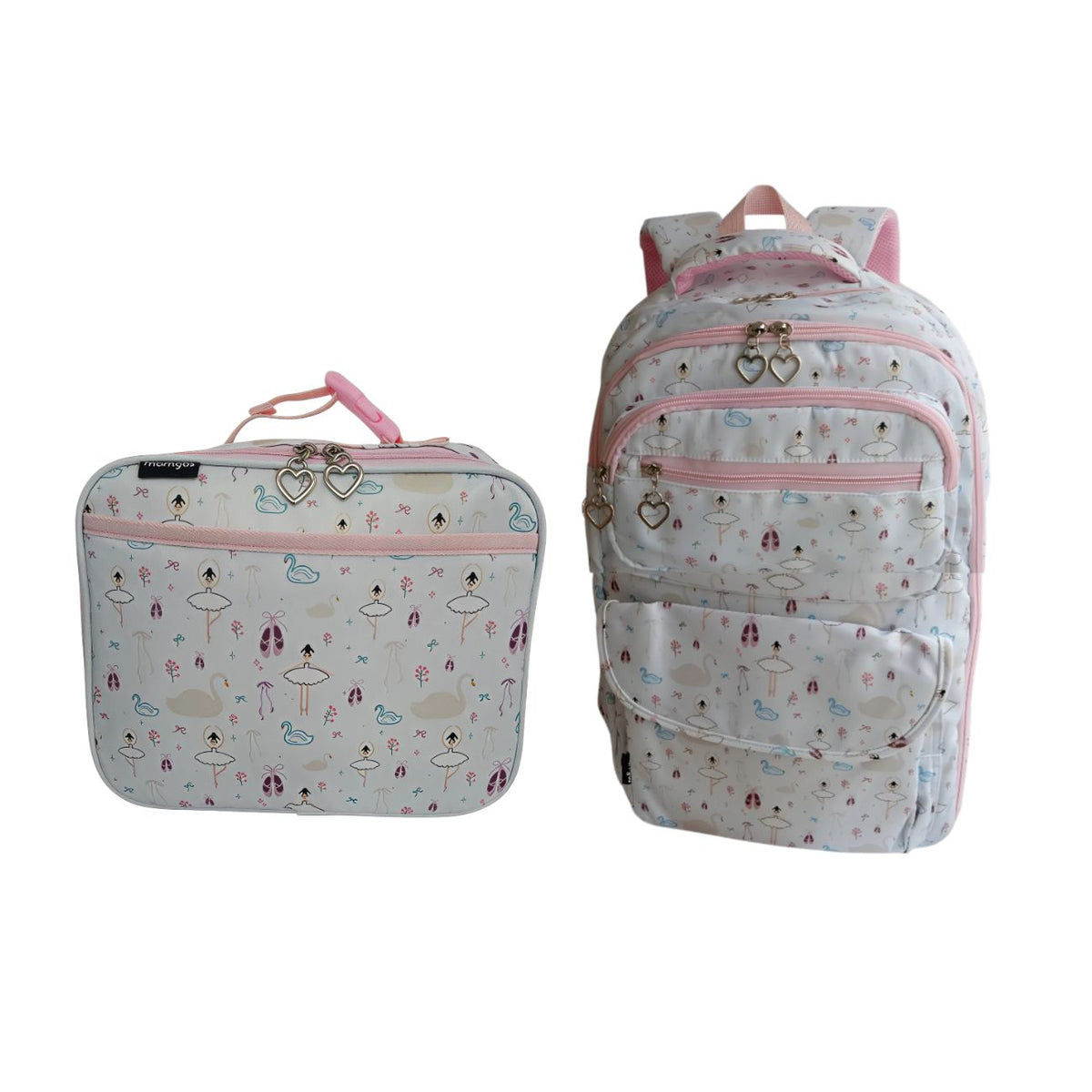 Kits de Mochilas Escolares Ballet Mamgos para niñas 2 Piezas