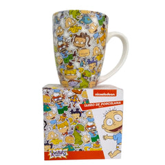 Taza Rugrats con caja de porcelana multicolor 500 ml