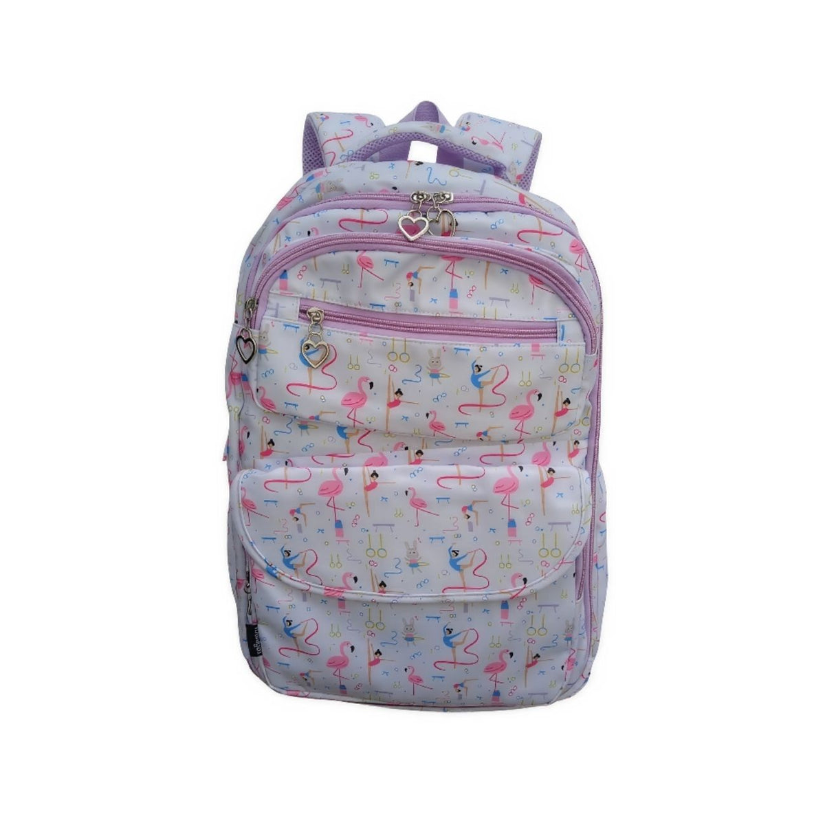 Mochila Escolar Gimnasia Mamgos para Niñas lila 1 pieza