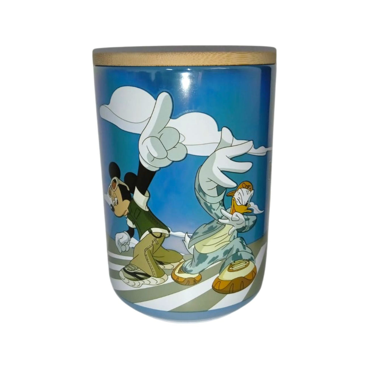 Vaso con tapa Mickey Mouse cerámica 790 ml
