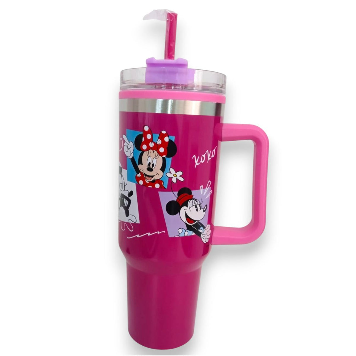 Termo color rosa de Minnie de 1.2 L 1 una pieza