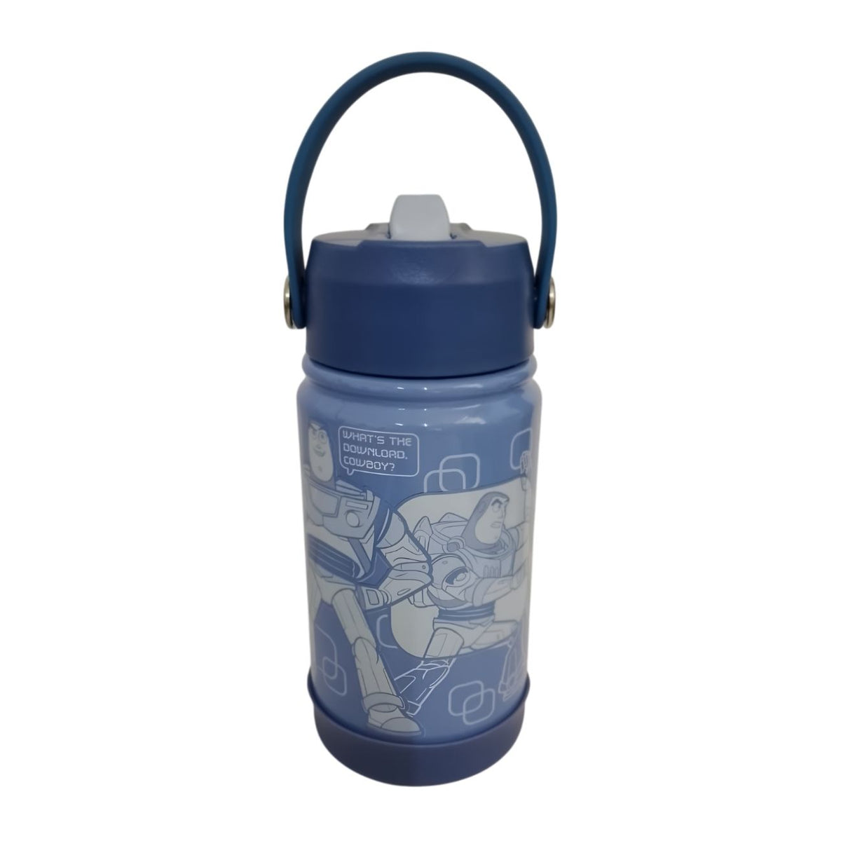 Termo con popote Buzz Lightyear Acero Inoxidable 450 ml