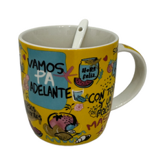 Taza Con Cuchara Vamos Pa Adelante