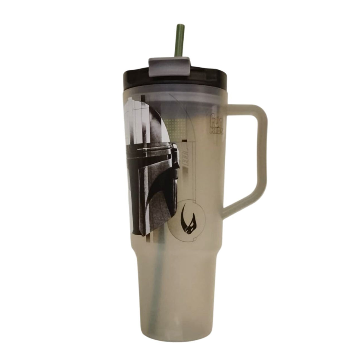 Vaso con popote Mandalorian 1.2 L plástico