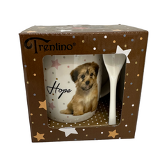 Taza De Porcelana Con Cuchara De Perro