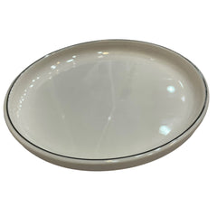 Plato trinche blanco 20x20