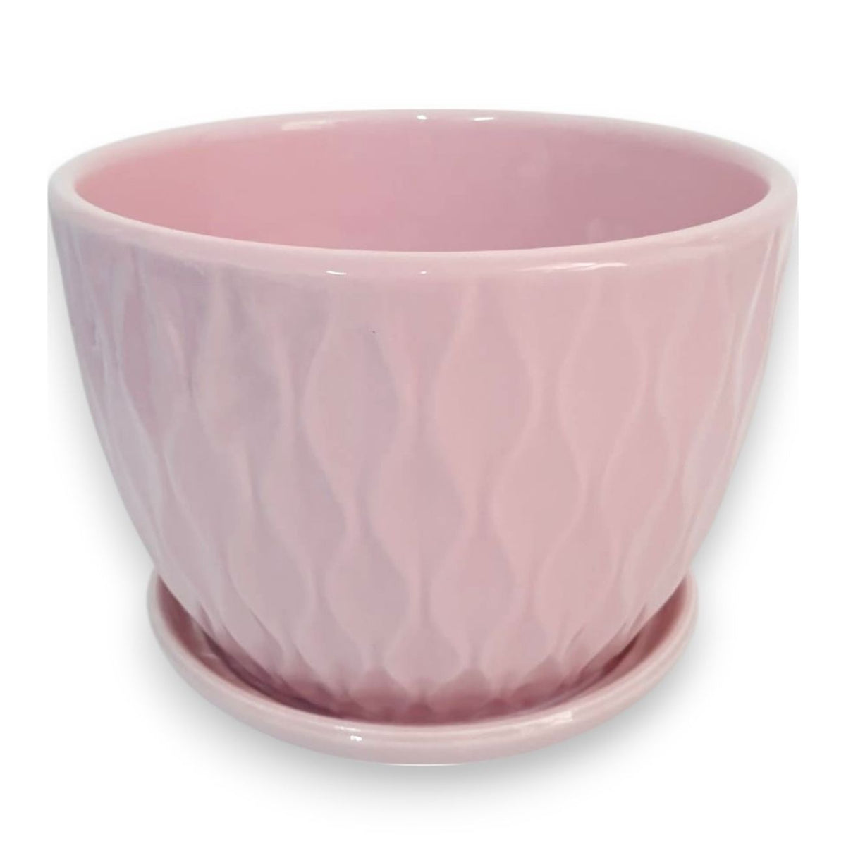 Maceta color Rosa de Cerámica 1 pieza 11 x 15 cm