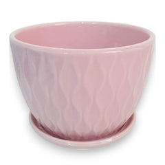 Maceta color Rosa de Cerámica 1 pieza 11 x 15 cm