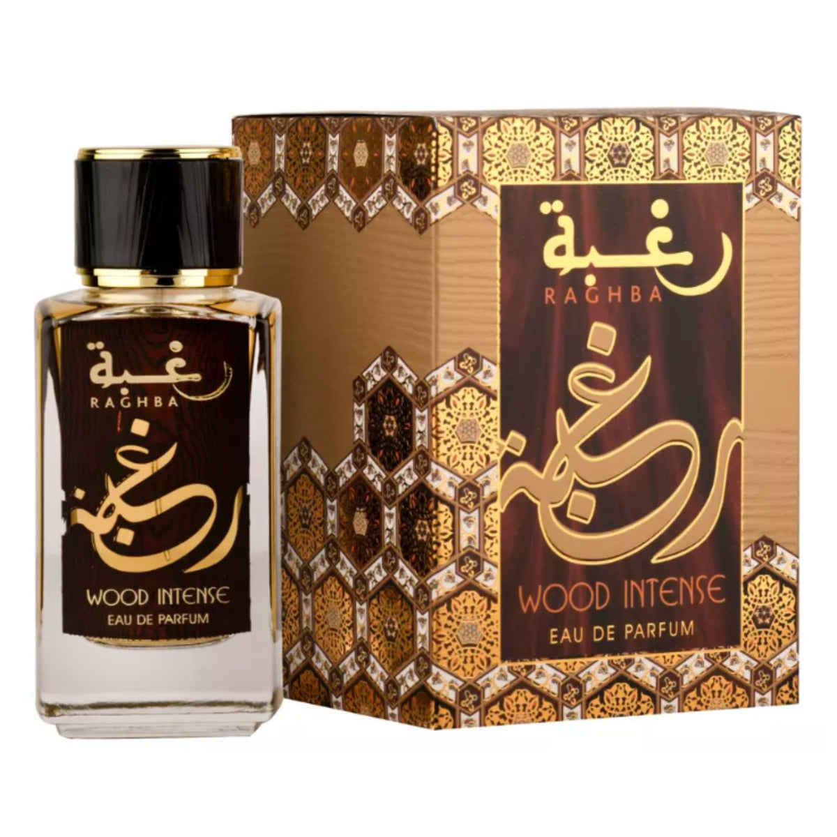 Perfume de hombre Raghba Wood Intense Lattafa EdP 100 ml