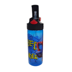 Botella con popote Spiderman para Niños Plástico 600 ml