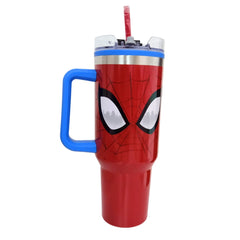 Termo con popote Spiderman doble pared Plástico 1.2 L