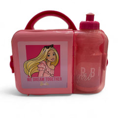 Lonchera de barbie regalos siglo xxi de plastico 2 piezas