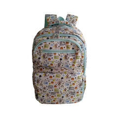 Mochila Escolar Selva Mamgos para Niños color verde 1 pieza