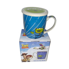 Taza con tapa Marcianitos Toy Story Cerámica 430 ml