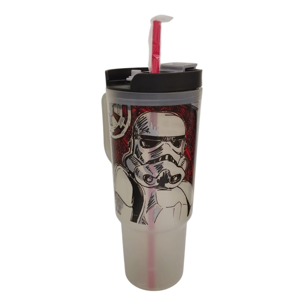 Vaso con popote y tapadera Star Wars Plástico 1.2 L