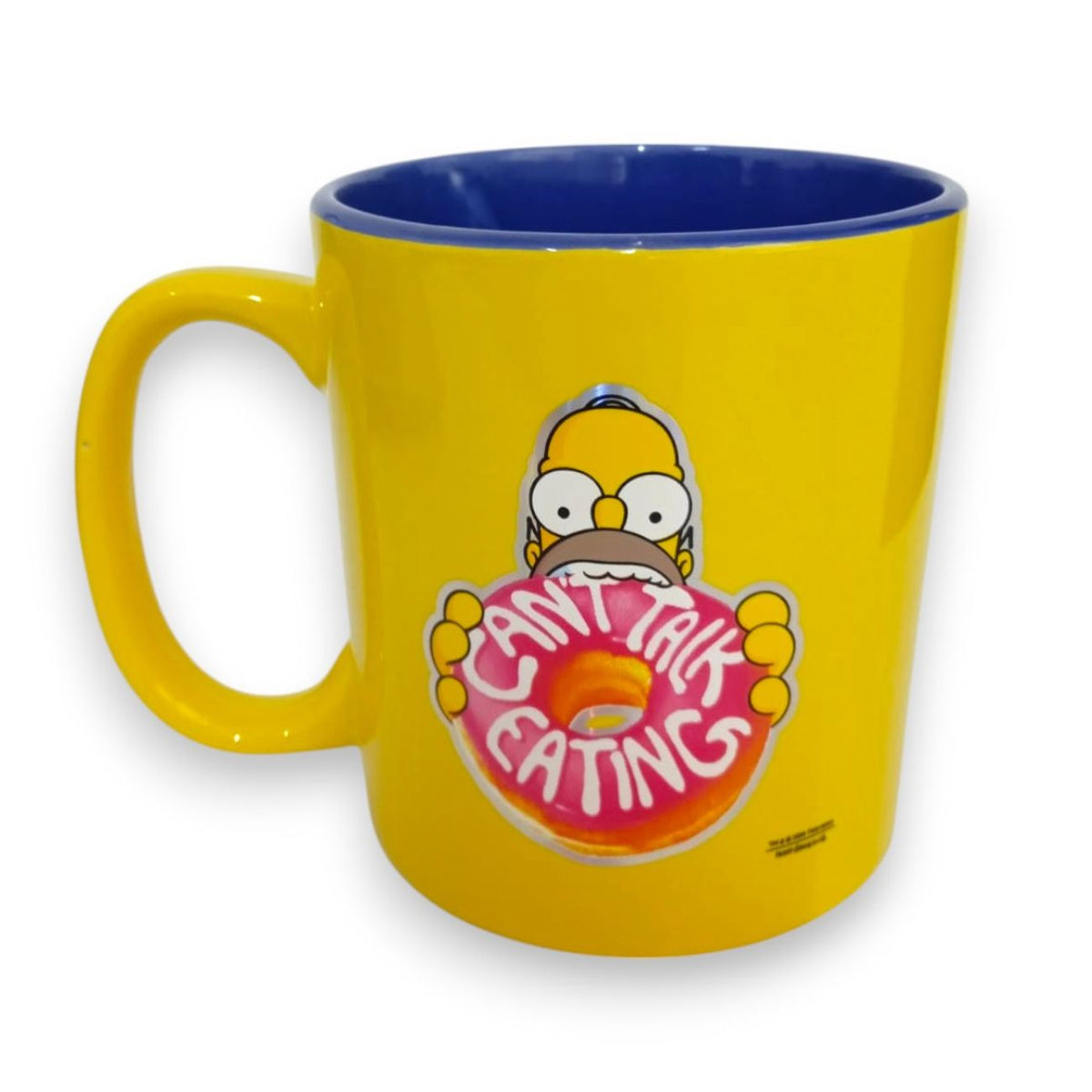 Taza Homero Simpson amarilla metalizada de cerámica 591 ml
