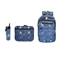 Kits de Mochilas Escolares Futbol Mamgos para Niños 3 Piezas