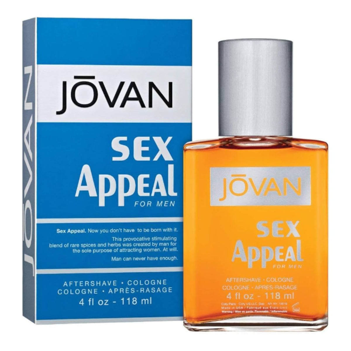 Aftershave Sex Appeal Jovan para hombre de 118 ml