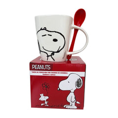 Taza con cuchara Peanuts Snoopy Porcelana 400 ml