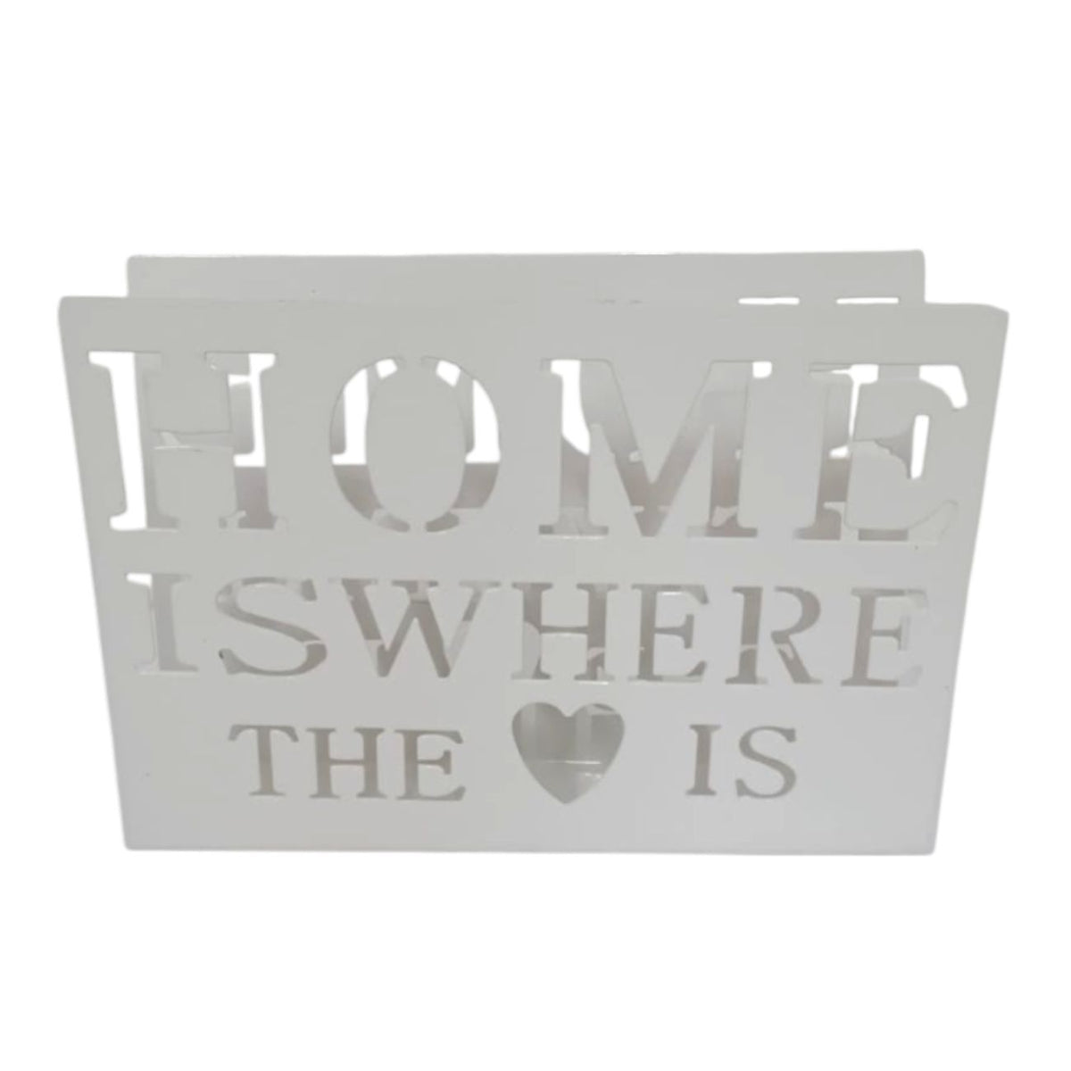 Servilletero Blanco Home is where de Metal 1 pieza