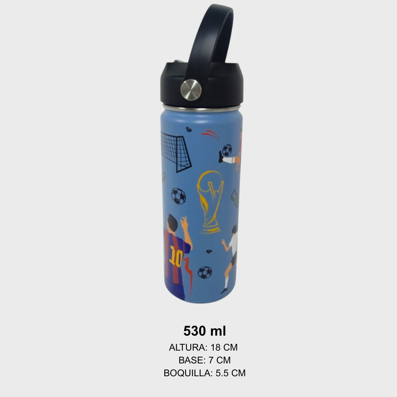 Termo Mamgos Futbol para niños de Acero inoxidable 530 ml