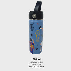 Termo Mamgos Futbol para niños de Acero inoxidable 530 ml