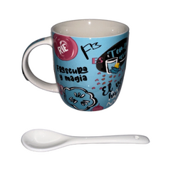 Taza Con Cuchara Frescura Y Magia