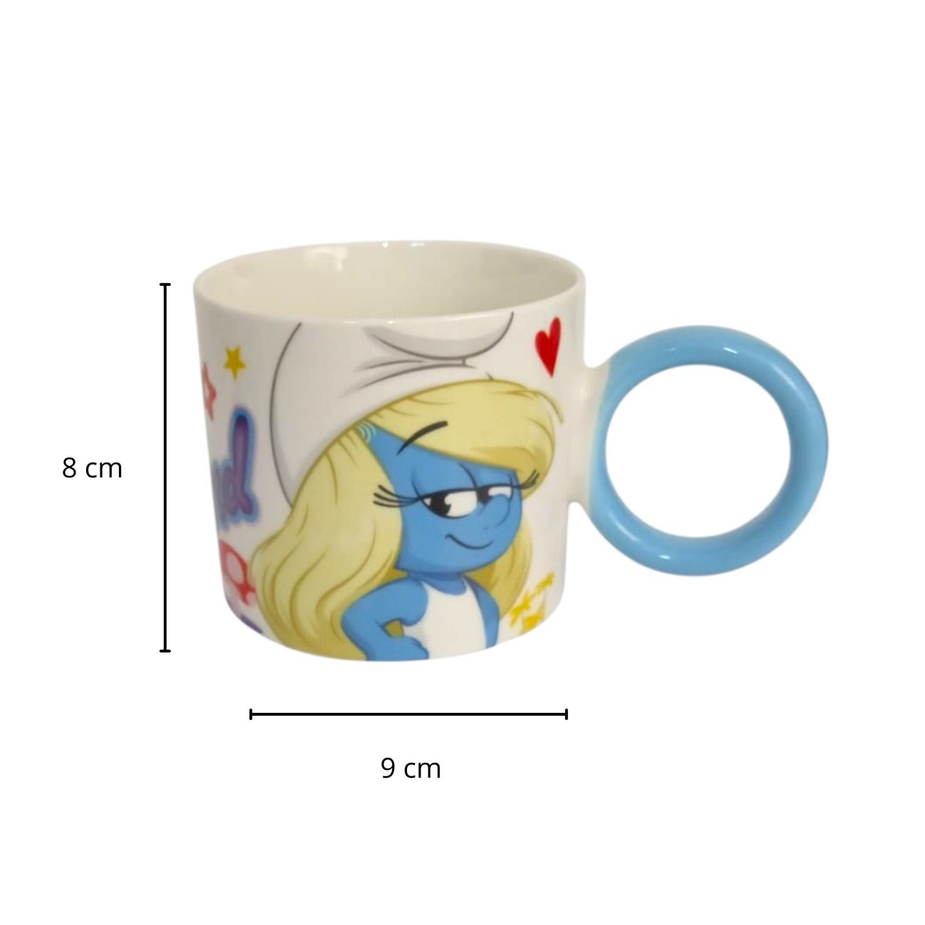 juego de 2 Tazas Pitufos Porcelana 330 ml